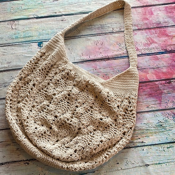 Zara Handbags - Zara Jumbo Crochet Hobo